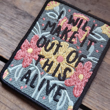 Load image into Gallery viewer, "Alive" Floral Iron-On Patch