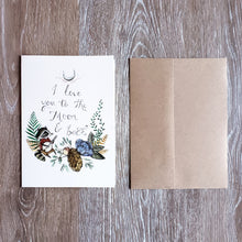 Load image into Gallery viewer, "To the Moon and Back" Greeting Card