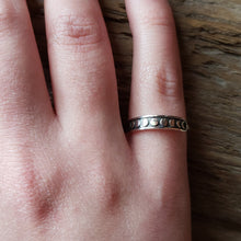 Load image into Gallery viewer, Sterling Silver Moon Phases Ring