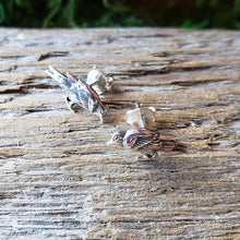 Load image into Gallery viewer, Sterling Silver Raven Studs