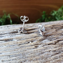 Load image into Gallery viewer, Tiny Sterling Silver Bee Studs
