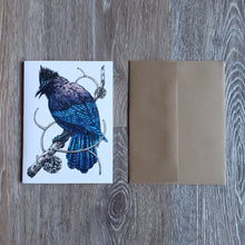 Load image into Gallery viewer, Steller's Jay Greeting Card