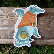 Load image into Gallery viewer, Cozy Dragon Vinyl Sticker