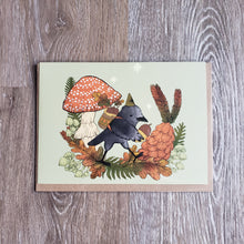 Load image into Gallery viewer, Forager Raven Greeting Card