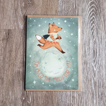 Load image into Gallery viewer, "I'm Over the Moon for You" Greeting Card