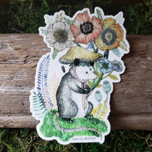 Load image into Gallery viewer, Bloom Lover Opossum Vinyl Sticker