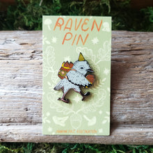 Load image into Gallery viewer, Acorn Raven Enamel Pin