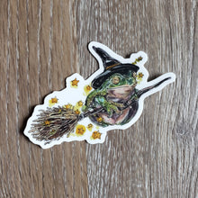 Load image into Gallery viewer, Frog Witch Vinyl Sticker