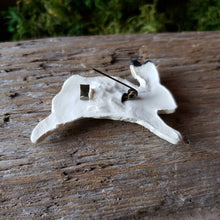 Load image into Gallery viewer, Handmade Woodland Rabbit Brooch