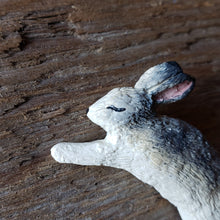 Load image into Gallery viewer, Handmade Woodland Rabbit Brooch