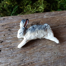 Load image into Gallery viewer, Handmade Woodland Rabbit Brooch