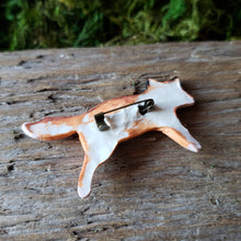 Load image into Gallery viewer, Handmade Woodland Fox Brooch