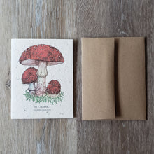 Load image into Gallery viewer, "Fly Agaric" Plantable Greeting Card