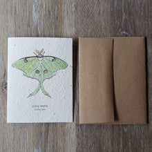 Load image into Gallery viewer, "Luna Moth" Plantable Greeting Card