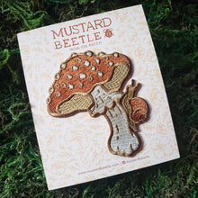 Load image into Gallery viewer, Amanita & Snail Iron-On Patch