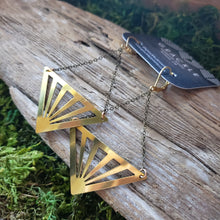 Load image into Gallery viewer, Sunrays Brass Earrings