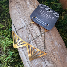 Load image into Gallery viewer, Sunrays Brass Earrings