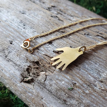Load image into Gallery viewer, Open Hand Brass Pendant
