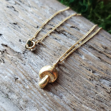 Load image into Gallery viewer, Dainty Brass Mushroom Pendant
