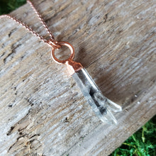 Load image into Gallery viewer, Copper Tibetan Carbon Quartz Pendant