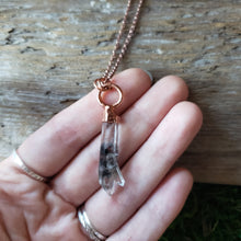 Load image into Gallery viewer, Copper Tibetan Carbon Quartz Pendant