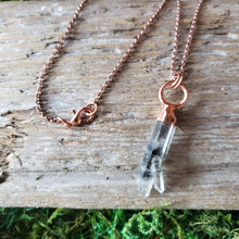 Load image into Gallery viewer, Copper Tibetan Carbon Quartz Pendant