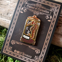 Load image into Gallery viewer, Seahorse Curio Jar Enamel Pin