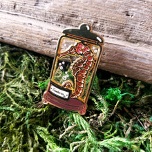 Load image into Gallery viewer, Seahorse Curio Jar Enamel Pin