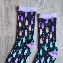 Load image into Gallery viewer, Rainbow Ghosts Crew Socks