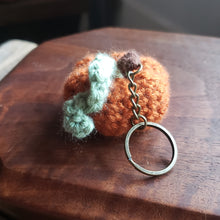 Load image into Gallery viewer, Crochet Pumpkin Keychain