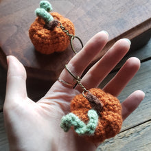 Load image into Gallery viewer, Crochet Pumpkin Keychain