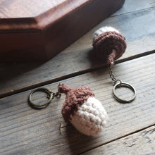 Load image into Gallery viewer, Crochet Acorn Keychain