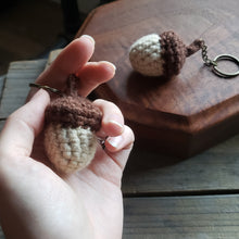 Load image into Gallery viewer, Crochet Acorn Keychain