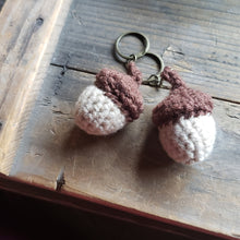 Load image into Gallery viewer, Crochet Acorn Keychain