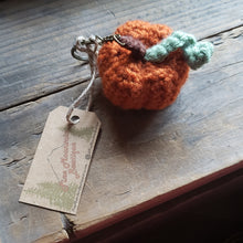 Load image into Gallery viewer, Crochet Pumpkin Keychain