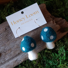 Load image into Gallery viewer, Hand Felted Chunky Mushroom Earrings