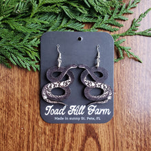 Load image into Gallery viewer, Bull Snake Wooden Earrings