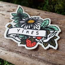 Load image into Gallery viewer, "Yikes" Floral Vinyl Sticker