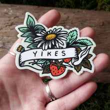 Load image into Gallery viewer, "Yikes" Floral Vinyl Sticker