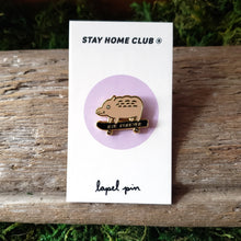 Load image into Gallery viewer, "Bye Forever" Boar Enamel Pin