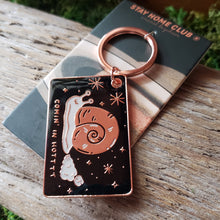 Load image into Gallery viewer, "Comin in Hot" Snail Keychain