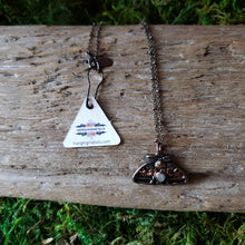 Load image into Gallery viewer, Copper Moonstone Moth Necklace