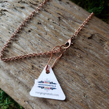 Load image into Gallery viewer, "Not All Those Who Wander Are Lost" Copper Necklace