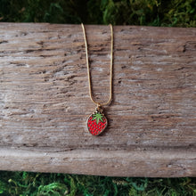 Load image into Gallery viewer, Strawberry Charm Necklace