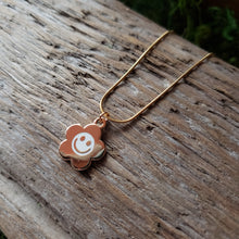 Load image into Gallery viewer, Smiley Daisy Charm Necklace