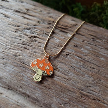 Load image into Gallery viewer, Happy Mushroom Charm Necklace