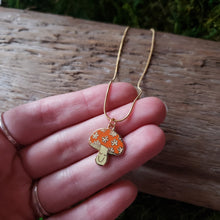 Load image into Gallery viewer, Happy Mushroom Charm Necklace