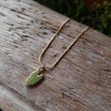 Load image into Gallery viewer, Alocasia Leaf Charm Necklace