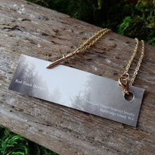 Load image into Gallery viewer, Tiny Brass Dagger Pendant