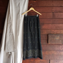 Load image into Gallery viewer, Black Embroidered Top & Skirt Set